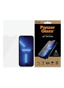 PanzerGlass Standard Fit Tempered Glass Screen Protector with  Anti-Microbial for iPhone 13 Pro Max Clear
