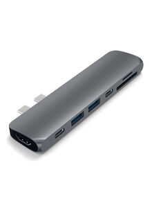 SATECHI Aluminum Type-C Pro Hub Adapter With 4K HDMI Space Grey