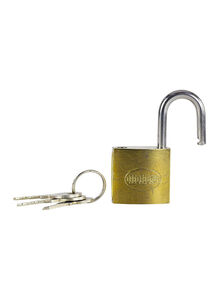 Generic Copper Padlock 25 mm With 3 Keys Gold/Silver 25 mm