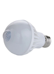 Generic PIR Motion Sensor Light Lamp Bulb E27 Base Socket Holder White 0.055kg