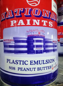 NATIONAL PAINTS Water Based Wall Paint Peanut Butter 3.6L