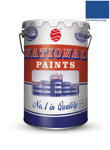 NATIONAL PAINTS Water Based Wall Paint National Blue 3.6L