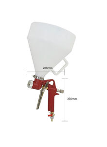 Generic Air Hopper Paint Texture Tool Air Spray Gun White/Red 29centimeter