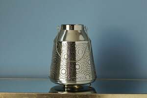 Pan Home Moroccan Jali Lantern Gold D20x40cm