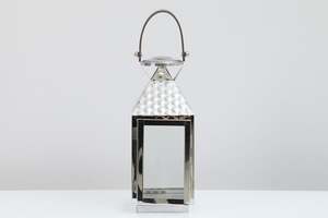 Pan Home Amara Lantern Silver 14x13x32cm