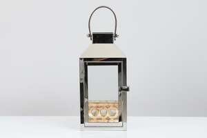 Pan Home Amira Lantern Silver 14x14x29cm