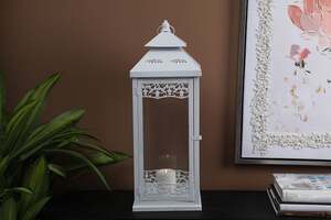 Pan Home Albion Lantern White 23x23x63cm