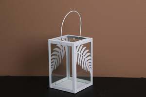 Pan Home Fenella Lantern White 14x14x22cm