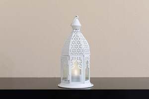 Pan Home Altamont Lantern 9x9x19cm-white