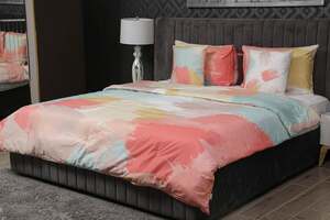 Pan Home Tea Rose 5pcs Comforter Set Peach 220x240cm