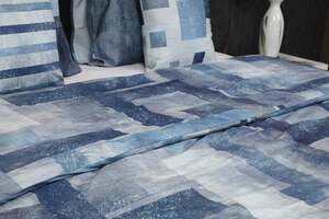 Pan Home Denim 5pcs Comforter Set Dark Blue 220x240cm