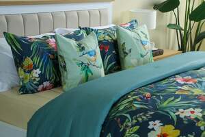 Pan Home Maren 5pcs Comforter Set Blue 260x260cm
