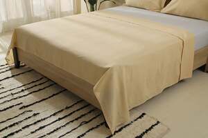 Pan Home Basic Flat Sheet Linen 170x260cm