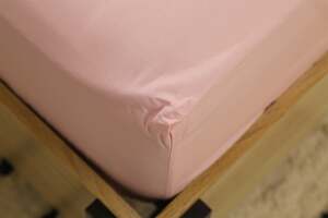 Pan Home Classic Fitted Sheet 200tc Pink 180x210+30cm