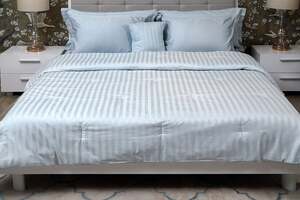 Pan Home Opulence 7pcs Comforter Set 600tc Teal 160x220cm