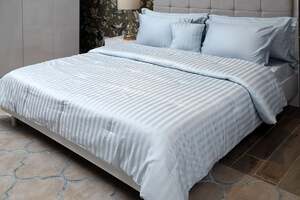 Pan Home Opulence 7pcs Comforter Set 600tc Teal 160x220cm