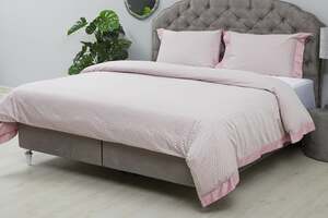 Pan Home Geo S/3 Duvet Cover Pink 260x220cm