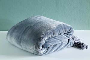 Pan Home Nancy Flannel Blanket Grey 150x200cm