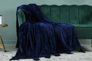 Pan Home Nancy Flannel Blanket Blue 150x200cm