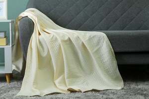 Pan Home Dolce Knitted Throw Off White 130x170cm