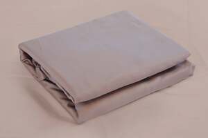 Pan Home Ritzy Organic Cotton Sateen Fitted Sheet Linen 200x210+30cm