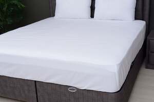 Pan Home Ecotrend Twill Fitted Sheet White 200x210+30cm