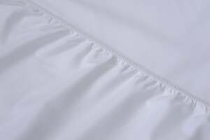 Pan Home Ecotrend Twill Fitted Sheet White 200x210+30cm