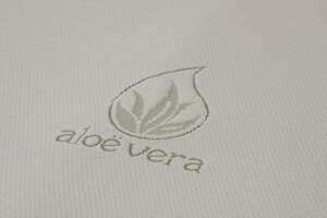 Pan Home Aloe Vera Memory-foam Mattress Topper White 200x200x5cm