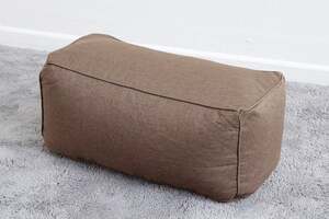 Pan Home Sami Bean Bag With Foot Rest Brown 90x70x70cm