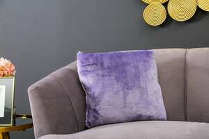 Pan Home Cuddle Sherpa Filled Cushion Purple 45x45cm