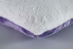 Pan Home Cuddle Sherpa Filled Cushion Purple 45x45cm