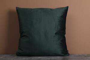 Pan Home Proxima Velvet Filled Cushion Dark Green 50x50cm