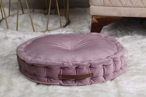 Pan Home Eminence Round Floor Cushion Lilac D45cm
