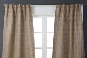 Pan Home Salma Dimout Curtain Pair Dark Brown 135x240cm