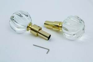 Pan Home Amelia S/2 Finial 16/19mm Gold