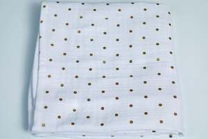 Pan Home Muslin Blanket White Gold 70x100cm