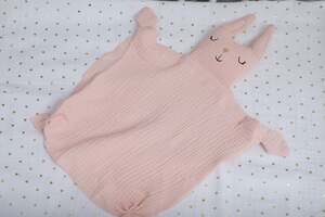 Pan Home Muslin Bunny Doudou Light Pink 40x40cm