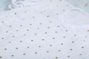 Pan Home Muslin Sleep Sack Plain White 32x60cm