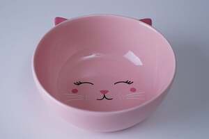 Pan Home Kitty Cereal Bowl Pink 480ml
