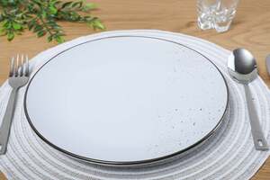 Pan Home Speckle Dinner Plate White D27cm