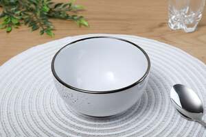 Pan Home Speckle Rice Bowl White D14cm