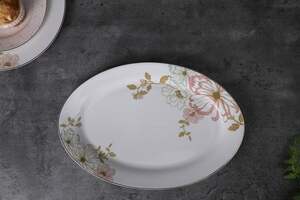 Pan Home Camellia Oval Platter Multi 36cm