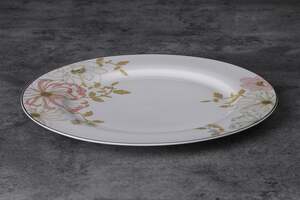 Pan Home Camellia Oval Platter Multi 36cm