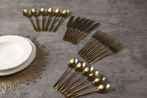 Pan Home Shanelle 24pcs Cutlery Set Gold