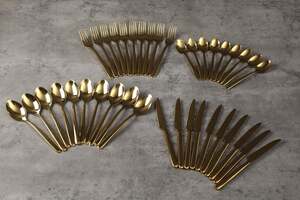 Pan Home Shanelle 24pcs Cutlery Set Gold