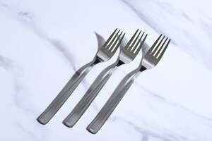 Pan Home Flat S/3 Dinner Fork Chrome