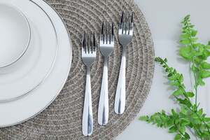 Pan Home Sorriso S/3 Dinner Fork Silver