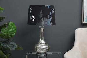 Pan Home Begonia Table Lamp Black and Silver D41x70cm