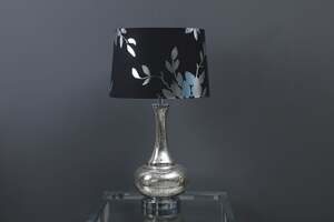 Pan Home Begonia Table Lamp Black and Silver D41x70cm