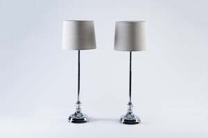 Pan Home Misto 2-pieces Table Lamp Chrome D20x60cm